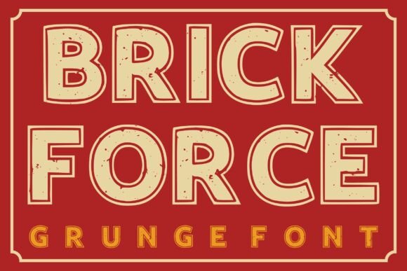 Brick Force: The Bold Display Font for Impactful Design