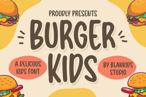 Burger Kids: A Playful Font for Vibrant Branding