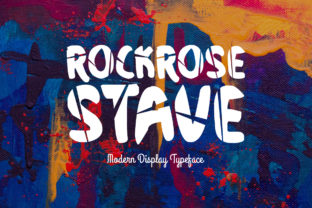 Rockrose Stave: A Modern Display Font for Bold Branding
